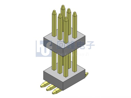 0.8mm 雙塑 SMT  2*40PIN 排針