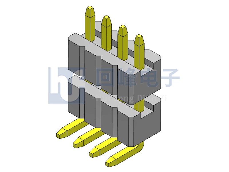 1.27mm 雙塑單排 90度 1*40PIN 排針