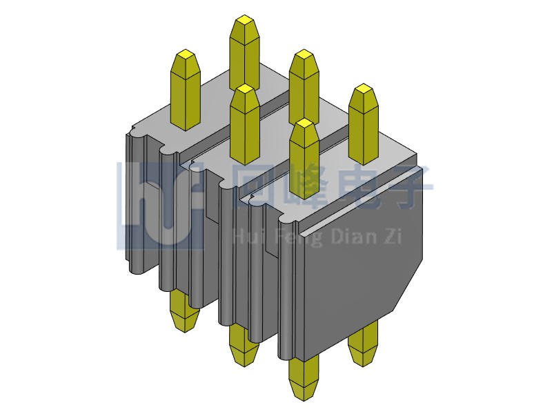 2.0mm 單塑 180度 2*40PIN 回峰排針