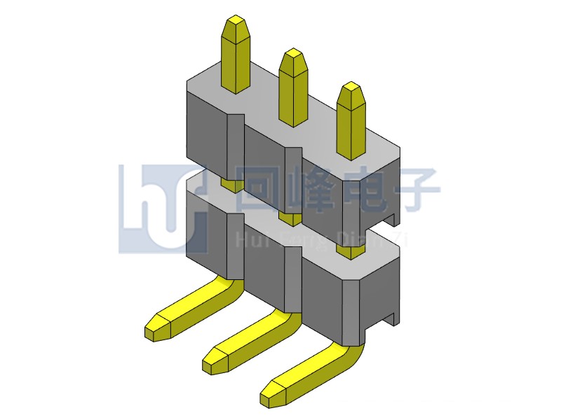 2.0mm 雙塑 SMT 180度 1*40PIN 排針