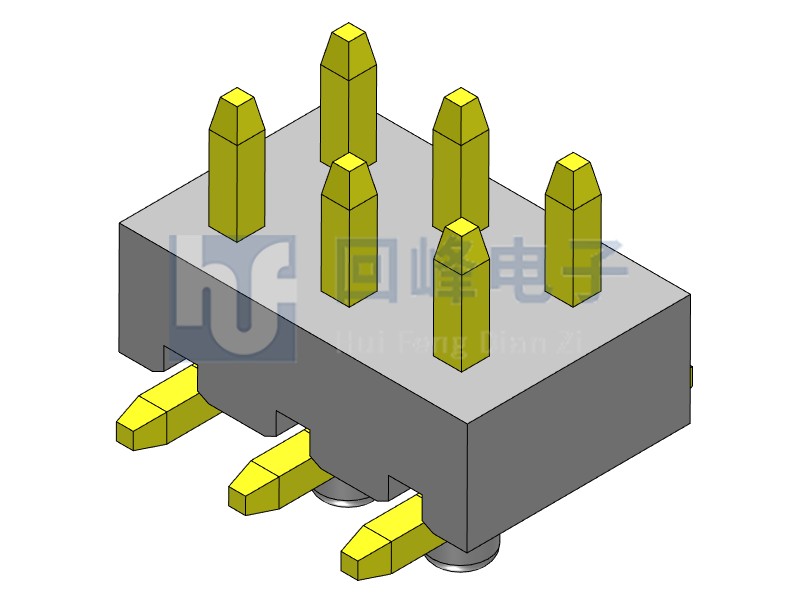 2.0mm 單塑 SMT 180度 2*40PIN 排針