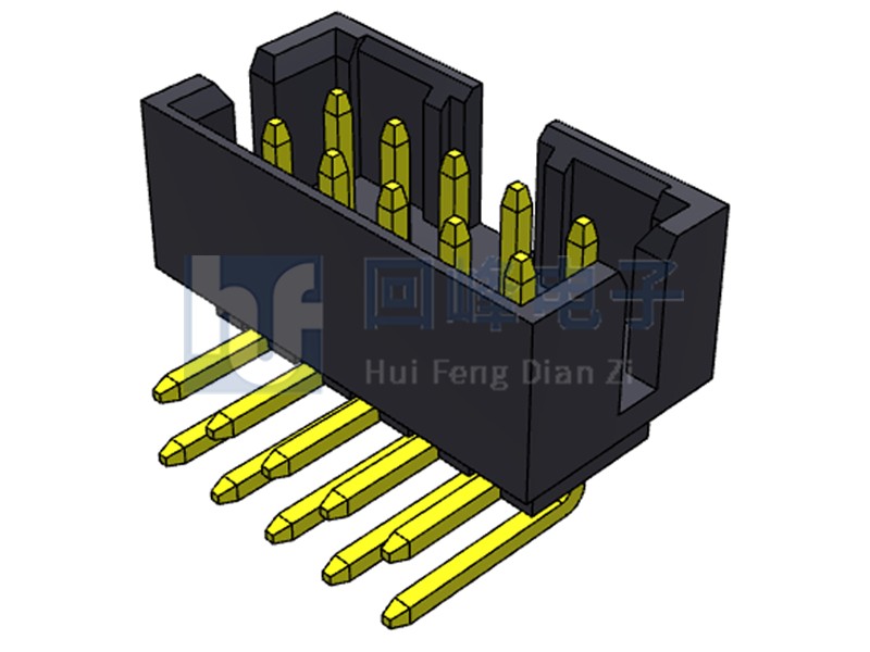 2.0mm 單塑  90度 2*5PIN 排針