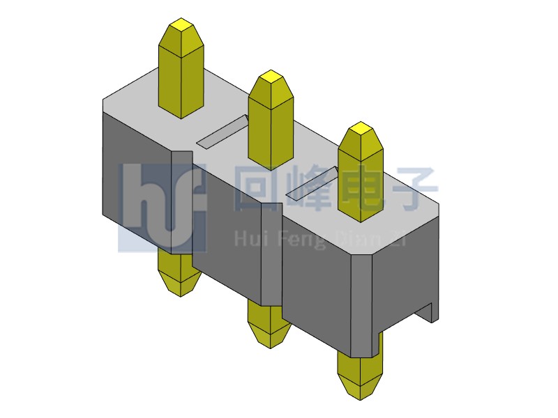 2.54mm 單塑 180度 1*40PIN 回峰排針