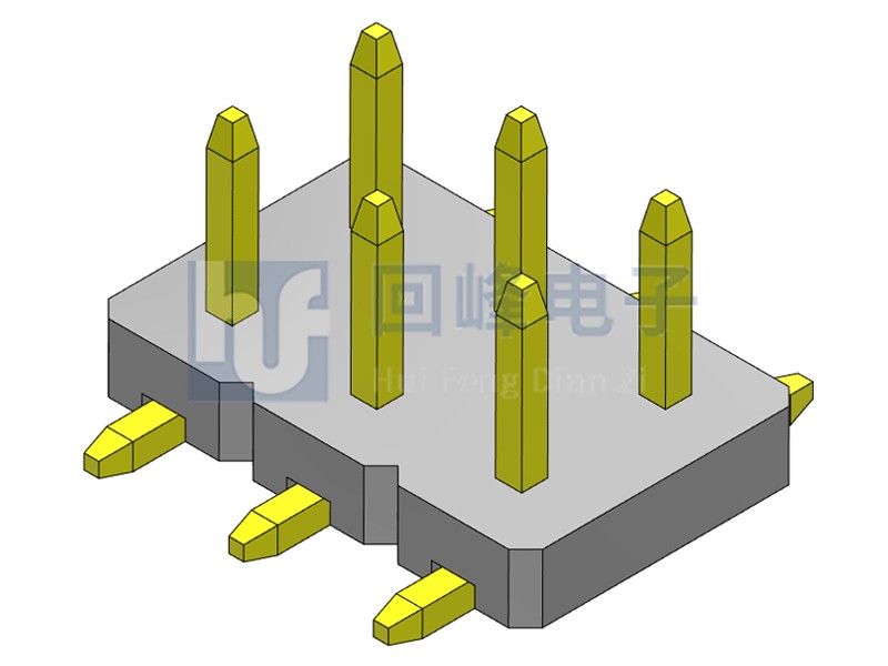 2.54mm 單塑 SMT 180度 2*40PIN 回峰