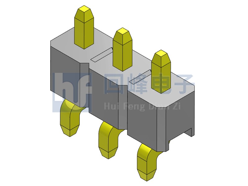 2.54mm 單塑 SMT 90度 1*40PIN 回峰