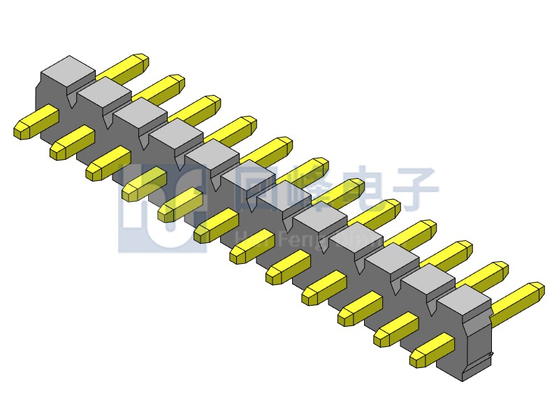 3.96mm 單排單塑 180度 1*12PIN  排針