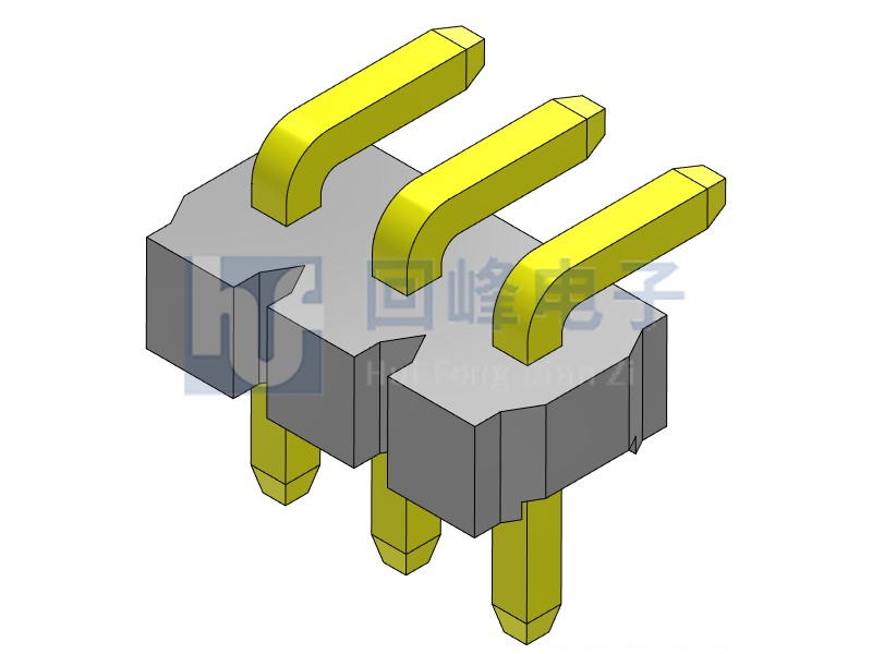 3.96mm 單排單塑 SMT 180度 1*40PIN  排針