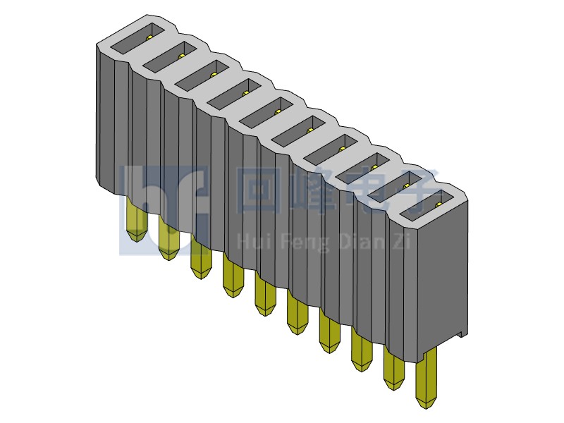 1.27mm 單排單塑 180度 1*40PIN  回峰