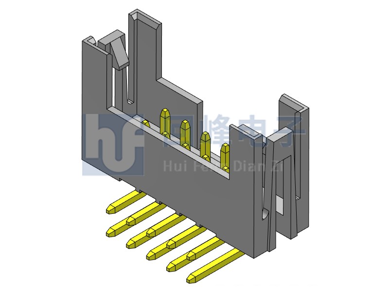 2.0mm簡牛 雙排單塑 DIP  2*5PIN  黑色