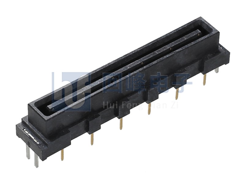 6.5mm 雙排連接器 2*6PIN 耐高溫 黑色