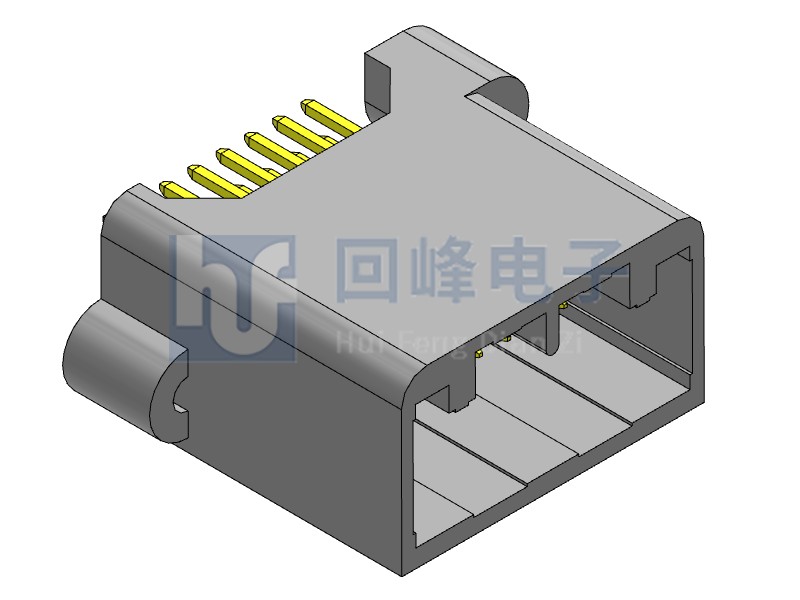 2.2mm 雙排公座 2*8PIN 耐高溫 鋁合金