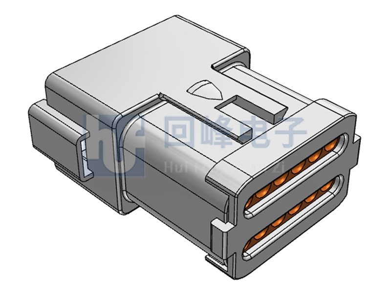2*6PIN 公端子護(hù)套 線到線 可密封
