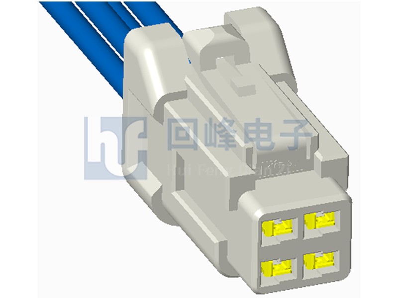 2.20mm間距 2*2PIN 母座+端子