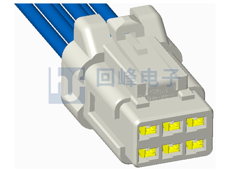 2.20mm間距  2*3PIN 母座+端子