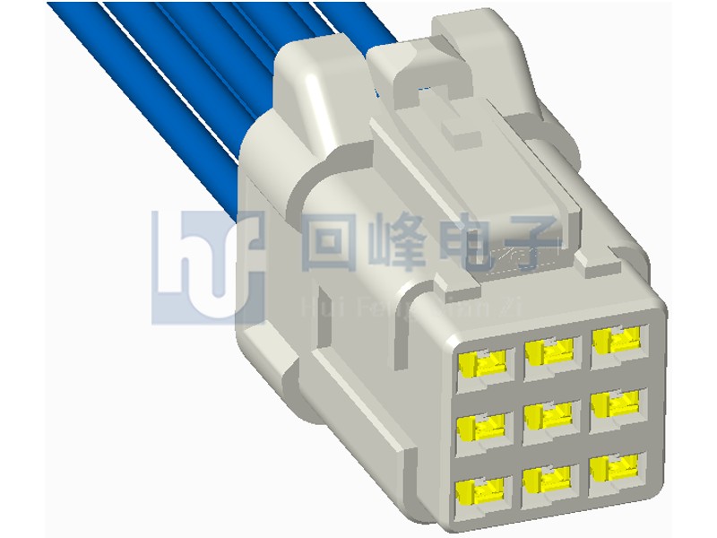2.20mm 母端子護套 3*3PIN 線到線/線到板