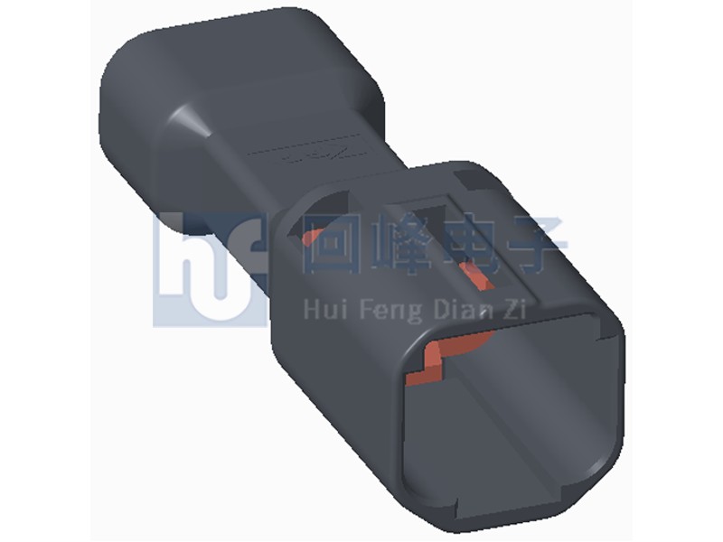 2.20mm 公端子護套 2芯 線到線