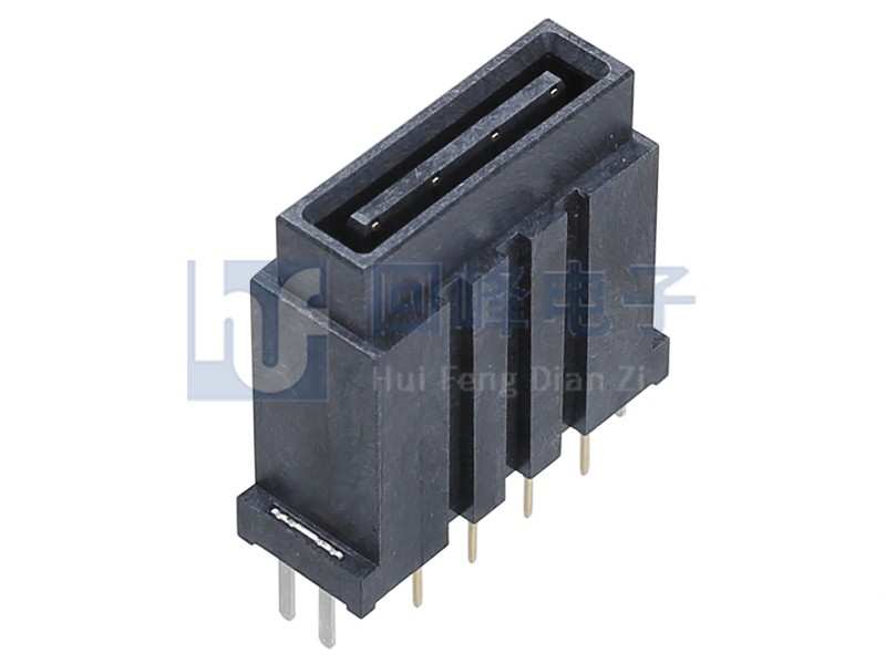 4.00mm 雙排 2*4PIN 耐高溫 黑色