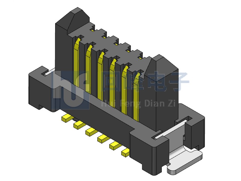 0.80mm 雙排 2*6PIN 耐高溫 黑色